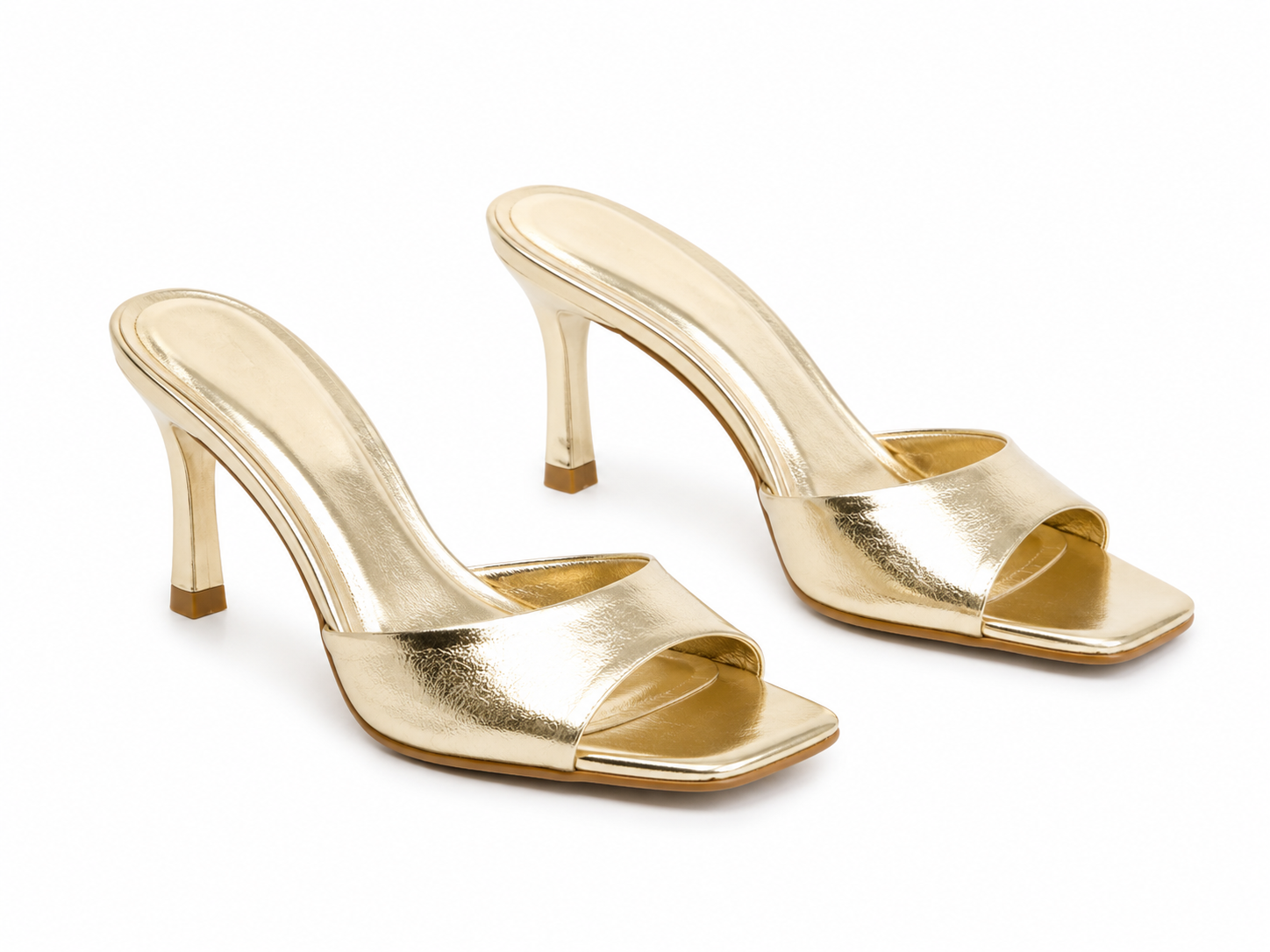 Ribay Gold Rugan Topuklu Terlik